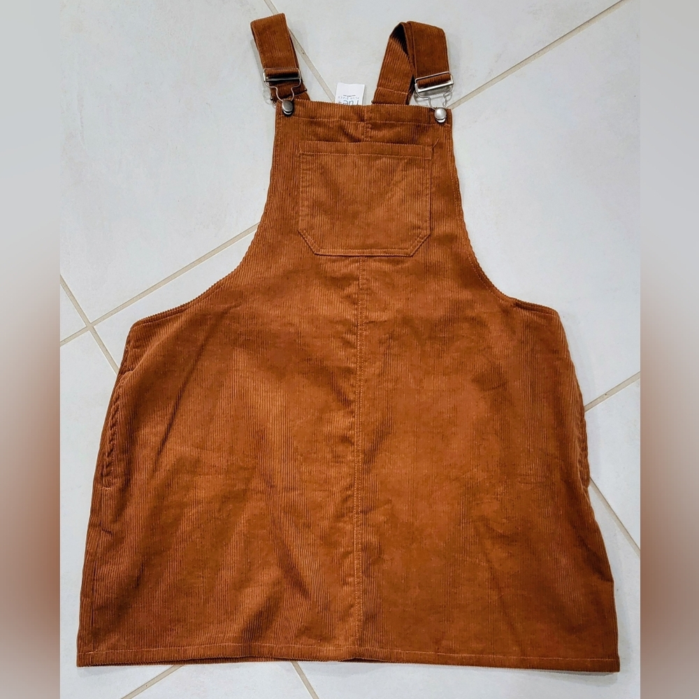 NWT Rue21 Brown Corduroy Overall Dress Size 2X